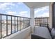 Spacious balcony with city views at 6200 N Ocean Blvd. # 501, North Myrtle Beach, SC 29582