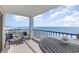 Spacious balcony showcasing breathtaking ocean views and comfortable seating with beach access at 6200 N Ocean Blvd. # 501, North Myrtle Beach, SC 29582