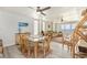 Cozy living space and dining area with scenic ocean views and stylish furniture at 6200 N Ocean Blvd. # 501, North Myrtle Beach, SC 29582