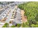 An aerial view of the townhome community adjacent to a natural preserve area at 675 Pistoia Ln. # 675, Myrtle Beach, SC 29579