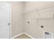 Functional laundry room with ample shelving and connections for a washer and dryer at 675 Pistoia Ln. # 675, Myrtle Beach, SC 29579