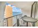 Relax on the balcony with ocean views and seating for two, perfect for enjoying the coastal breeze at 9550 Shore Dr. # 1511, Myrtle Beach, SC 29572