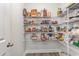 Organized walk-in pantry providing ample storage with wire shelving at 10141 Hamilton Branch Loop, Myrtle Beach, SC 29579