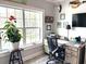 Office space with a large window, desk, chair, decor and hardwood style floors at 1024 Ray Costin Way # Villa 711, Murrells Inlet, SC 29576