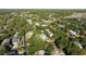 Picturesque aerial view of houses surrounded by trees, creating a serene neighborhood setting at 108 Cole Dr., Pawleys Island, SC 29585