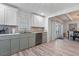 Bright and modern kitchen with views into dining room and stainless steel appliances at 108 Cole Dr., Pawleys Island, SC 29585