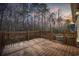 Wood-built deck with sunset at 108 Silver Peak Dr., Conway, SC 29526