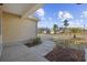 Exterior view of a home featuring a sidewalk, landscaping, and partial view of the house at 108 Silver Peak Dr., Conway, SC 29526