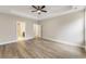 Bedroom featuring ceiling fan, trim ceiling, and neutral paint at 1110 N Middleton Dr. Nw, Calabash, NC 28467