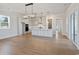Modern kitchen featuring pendant lighting and a center island at 115 S Middleton Dr. Nw, Calabash, NC 28467