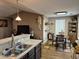 Open-concept eat-in kitchen with a view of the dining area and living room at 1261 Pineridge St., Conway, SC 29527