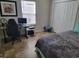 This bedroom has a work space, a large window, and a neutral color palette at 1501 Ferney Dr., Conway, SC 29526