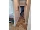 Hallway view leading into a bedroom and living area, highlighting the interior layout at 1501 Ferney Dr., Conway, SC 29526