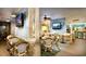 Cozy restaurant dining area with televisions, a full bar, and comfortable seating arrangements at 1501 S Ocean Blvd. # 1131, Myrtle Beach, SC 29577