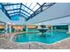 Enjoy the indoor pool with water features under the skylight at 1501 S Ocean Blvd. # 844, Myrtle Beach, SC 29577