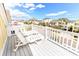 Balcony featuring outdoor seating and views of the neighborhood and sky at 1614-B S Ocean Blvd., Surfside Beach, SC 29575