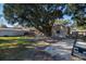 Expansive backyard with mature trees, a picnic table, and space for outdoor recreation at 1916 Jasper St., Georgetown, SC 29440