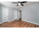 Bedroom with hardwood floors and white doors at 1916 Jasper St., Georgetown, SC 29440