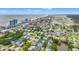 Stunning aerial view of the colorful coastal community with ocean and marsh views at 209B Woodland Dr., Murrells Inlet, SC 29576