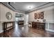 Spacious foyer with dark hardwood floors, tray ceilings, and decorative furnishings at 2131 Timmerman Rd., Myrtle Beach, SC 29588