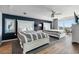 Enjoy the views from this large bedroom with access to the balcony, two beds, and modern decor at 2151 Bridge View Ct. # 2705, North Myrtle Beach, SC 29582
