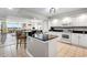 This kitchen features granite countertops, white cabinets, and stainless steel appliances at 2151 Bridge View Ct. # 2705, North Myrtle Beach, SC 29582