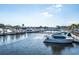 Beautiful marina with yachts docked in calm, clear waters on a sunny day at 2151 Bridge View Ct. # 2705, North Myrtle Beach, SC 29582