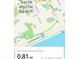 Map showing location and bikeable distance to the beach at 220 Starcrest Circle, North Myrtle Beach, SC 29582
