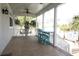 Relaxing front porch with ceiling fan and outdoor seating area at 220 Starcrest Circle, North Myrtle Beach, SC 29582