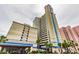 The Caribbean Resort boasts a tall structure and manicured landscaping that welcomes visitors upon arrival at 2504 Ocean Blvd. # 1134, Myrtle Beach, SC 29577