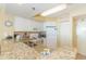 Bright kitchen features ample counter space, modern appliances, and plenty of storage at 2504 Ocean Blvd. # 1134, Myrtle Beach, SC 29577
