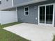 Outdoor patio area with sliding glass doors and ample space for entertaining at 262 Christiana Ln. # C, Myrtle Beach, SC 29579