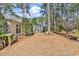 Expansive backyard with mature trees and a charming patio area perfect for outdoor relaxation at 3026 Cedar Creek Run, Little River, SC 29566