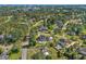 Aerial view of a neighborhood featuring luxurious homes, green spaces, and swimming pools at 3700 Waterford Dr., Myrtle Beach, SC 29577