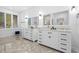 Double vanity bathroom with marble countertops and plenty of storage space at 3700 Waterford Dr., Myrtle Beach, SC 29577
