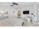 Spacious main bedroom with views of the backyard and walk-in closet at 3700 Waterford Dr., Myrtle Beach, SC 29577