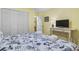Inviting bedroom features a closet and a charming decor for a peaceful night's rest at 401 Hillside Dr. N # 2F, North Myrtle Beach, SC 29582