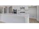 Kitchen island featuring white countertops and stainless appliances at 4028 Bucolic Loop, Myrtle Beach, SC 29588