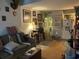 Cozy living room with hardwood floors and a view into the adjacent kitchen at 405 Cambridge Circle # B5, Murrells Inlet, SC 29576