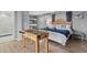 Spacious bedroom with bunk beds, foosball table, and ensuite bathroom at 409 25Th Ave. N, North Myrtle Beach, SC 29582