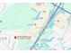 A map depicting the close proximity of local amenities and highway access to the property at 449 Pennington Loop, Myrtle Beach, SC 29588