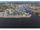 Aerial of a waterfront community with beautiful homes and marina access, offering picturesque views at 4545 Lighthouse Dr. # 28C, Little River, SC 29566