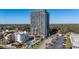 Stunning aerial view showcasing the building, pool, surrounding landscape, and convenient parking at 5523 North Ocean Blvd. # 1912, Myrtle Beach, SC 29577