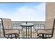 Balcony with outdoor seating and amazing beach views for relaxing or dining at 5523 North Ocean Blvd. # 1912, Myrtle Beach, SC 29577