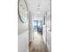 Hallway with beautiful wood flooring, wall paneling and an ocean view at 5523 North Ocean Blvd. # 1912, Myrtle Beach, SC 29577