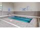 Relax in this indoor hot tub with tiled brick surround and posted rules and regulations for residents at 5905 South Kings Hwy. # 4219-D, Myrtle Beach, SC 29575