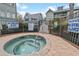 Community hot tub surrounded by fencing, with easy access for residents and clear rules posted at 5905 South Kings Hwy. # 4219-D, Myrtle Beach, SC 29575