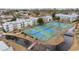 Overhead view of tennis courts, small pond, complex buildings and bridges in a community setting at 5905 South Kings Hwy. # 4219-D, Myrtle Beach, SC 29575