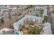 Aerial view showcasing community buildings, pool, tennis courts, and mature landscaping at 5905 South Kings Hwy. # 4107-D, Myrtle Beach, SC 29575