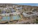 Aerial view of the community featuring tennis courts, lakes, and lush landscaping at 5905 South Kings Hwy. # 4107-D, Myrtle Beach, SC 29575